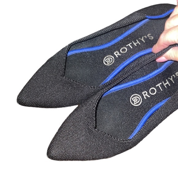 Rothy’s The Point Black‎ Solid Pointy Toe Slip On Career Flats - Picture 3 of 9